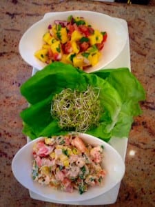 Shrimp lettuce wraps