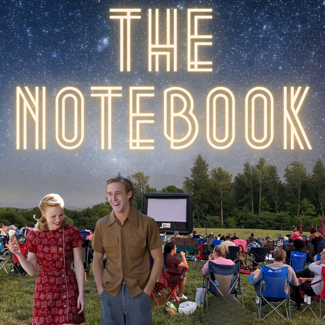 Watch the movie "The Notebook" in the vineyard.